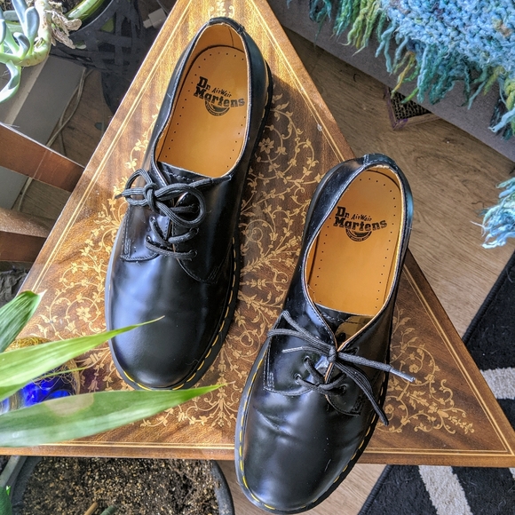 Refurbished Dr Marten 1461Black Undercover Patent - Picture 1 of 8